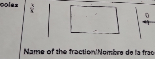 coles 
0 
Name of the fraction/Nombre de la frac