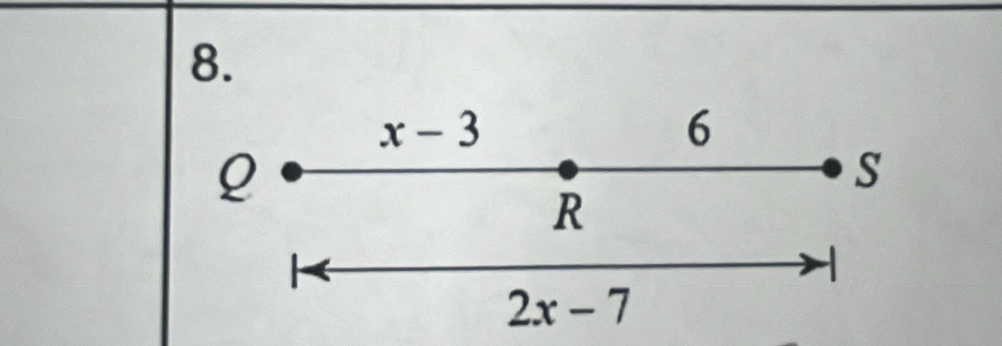 x-3
6
Q
S
R
2x-7
