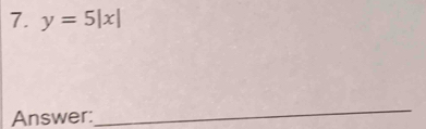 y=5|x|
Answer: 
_