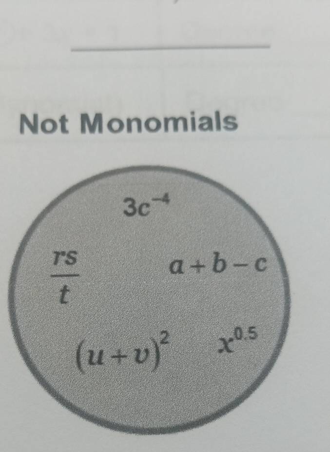 Not Monomials