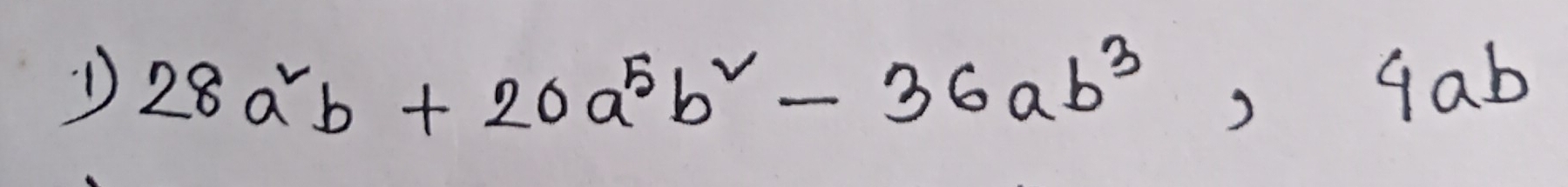 28a^2b+20a^5b^2-36ab^3, 4ab