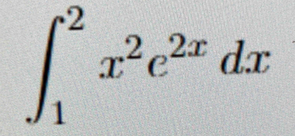 ∈t _1^(2x^2)e^(2x)dx