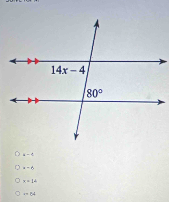 x=4
x=6
x=14
x=84