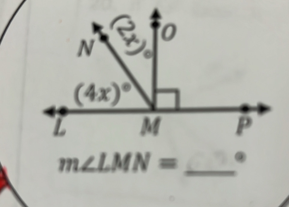 m∠ LMN= _
.