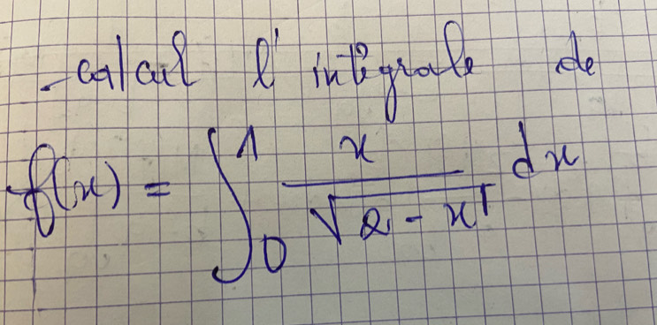 f(x)=∈t _0^(1frac x)sqrt(2-x^4)dx