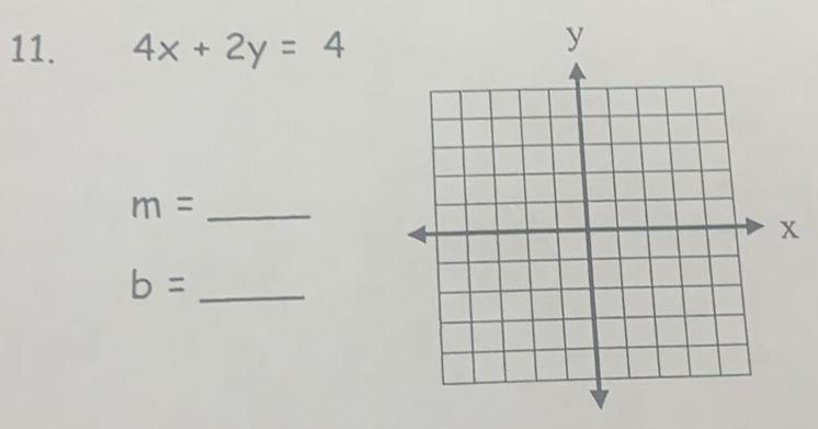 4x+2y=4
_ m=
_ b=