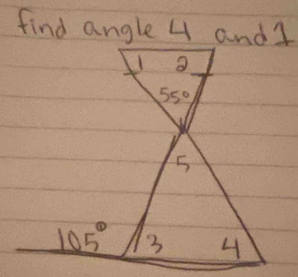 find angle 4 andl