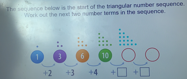 Solved: The sequence below is the start of the triangular number ...