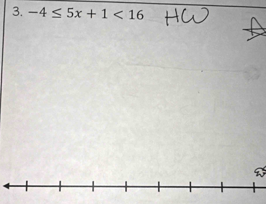 -4≤ 5x+1<16</tex>