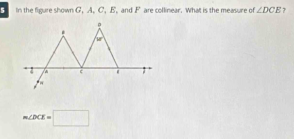 Solved: In the figure shown G, A, C, E, and F are collinear. What is ...