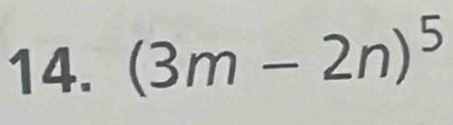 (3m-2n)^5