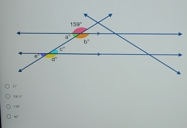 21°
100.5°
159°
60°