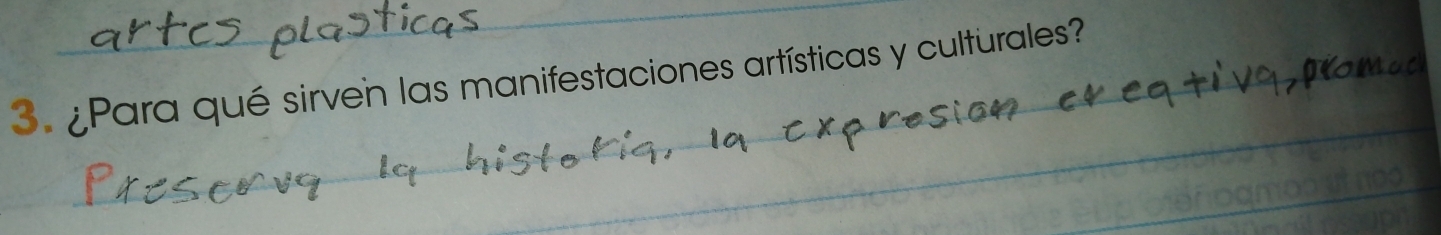 ¿Para qué sirven las manifestaciones artísticas y culturales?