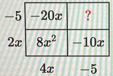 5
2
4x -5