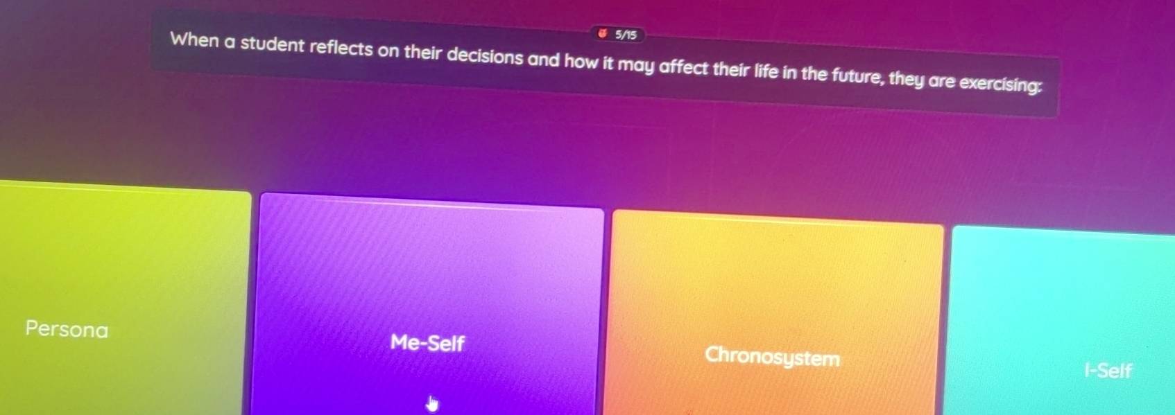 Solved: 5/15 When a student reflects on their decisions and how it may ...