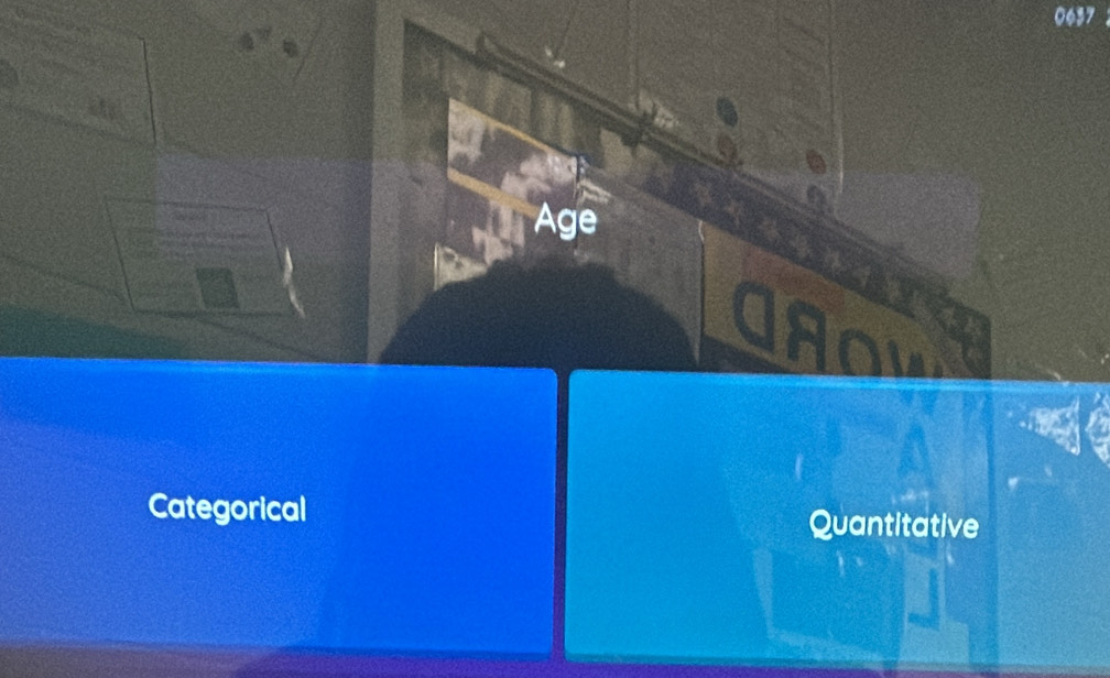 0637
Age
Categorical Quantitative