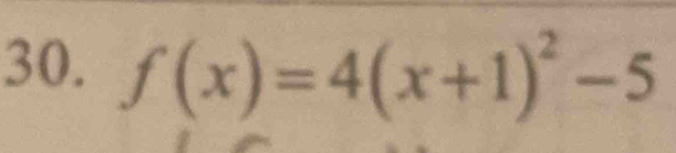 f(x)=4(x+1)^2-5