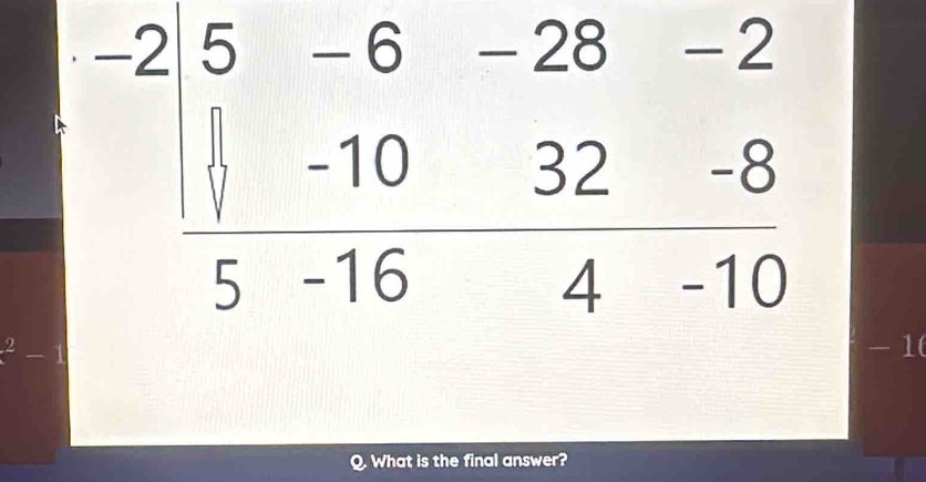 ^2-1 - 1(
What is the final answer?