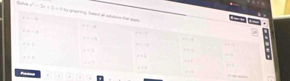 Colve x^2-2x+5=0