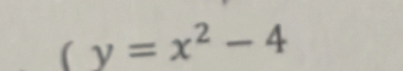 _ (y=x^2-4