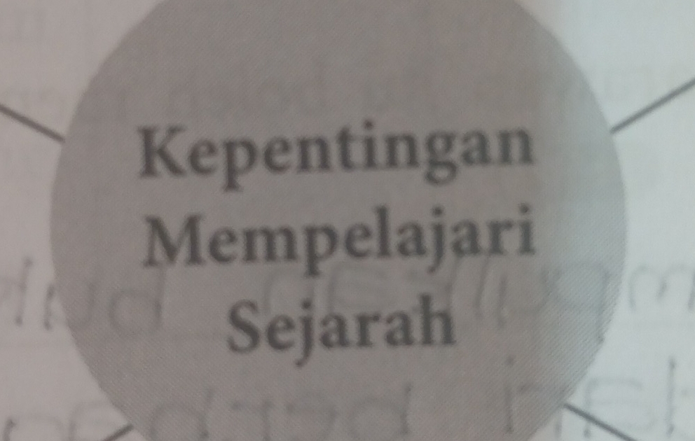 Kepentingan 
Mempelajari 
Sejarah