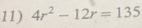 4r^2-12r=135