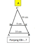 A 
Panjang EB= _ .?