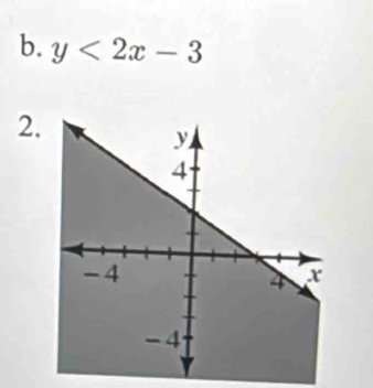 y<2x-3</tex> 
2