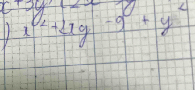 x+3y/120 T 1/ 
V x^2+2xy-9+y