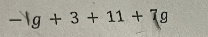 -|g+3+11+7g