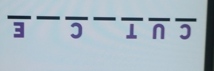 overline E I n ɔ