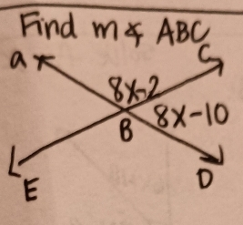 Find m∠ ABC