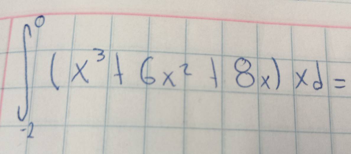 ∈t _2^(0(x^3)+6x^2+8x)xd=