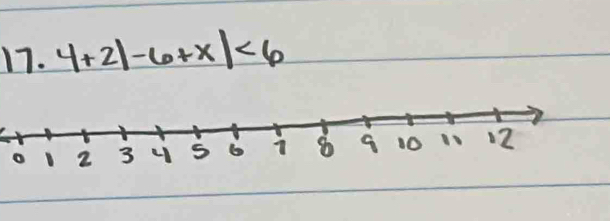 4+2|-6+x|<6</tex>
