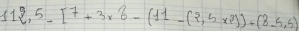 11 5,5-[7+3* 8-(11-(2,5* 3))+(8-5,5)