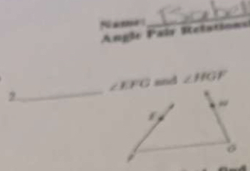 Na
_
Angle Pair Relation
_
and ∠ HGF
2