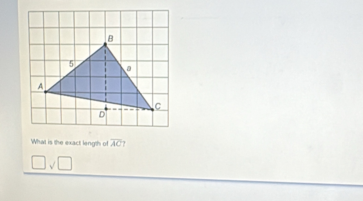 What is the exact length of overline AC ?