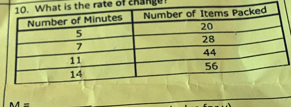 rate of change?
M=