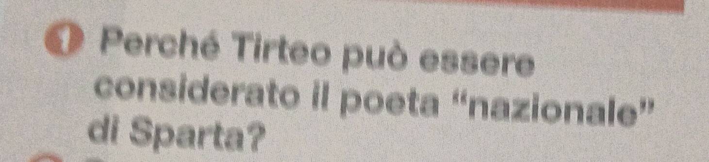 Perché Tirteo può essere 
considerato il poeta “nazionale” 
di Sparta?