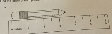 Find the length of each penc