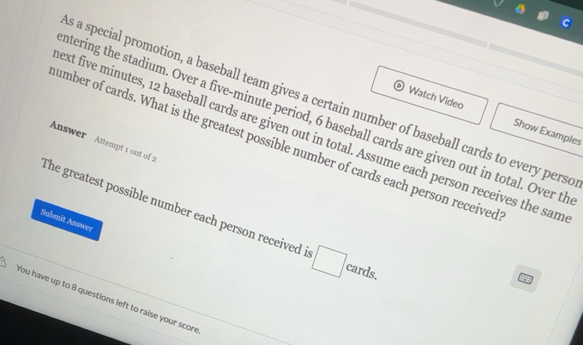 Solved: a special promotion, a baseball team gives a certain number of ...