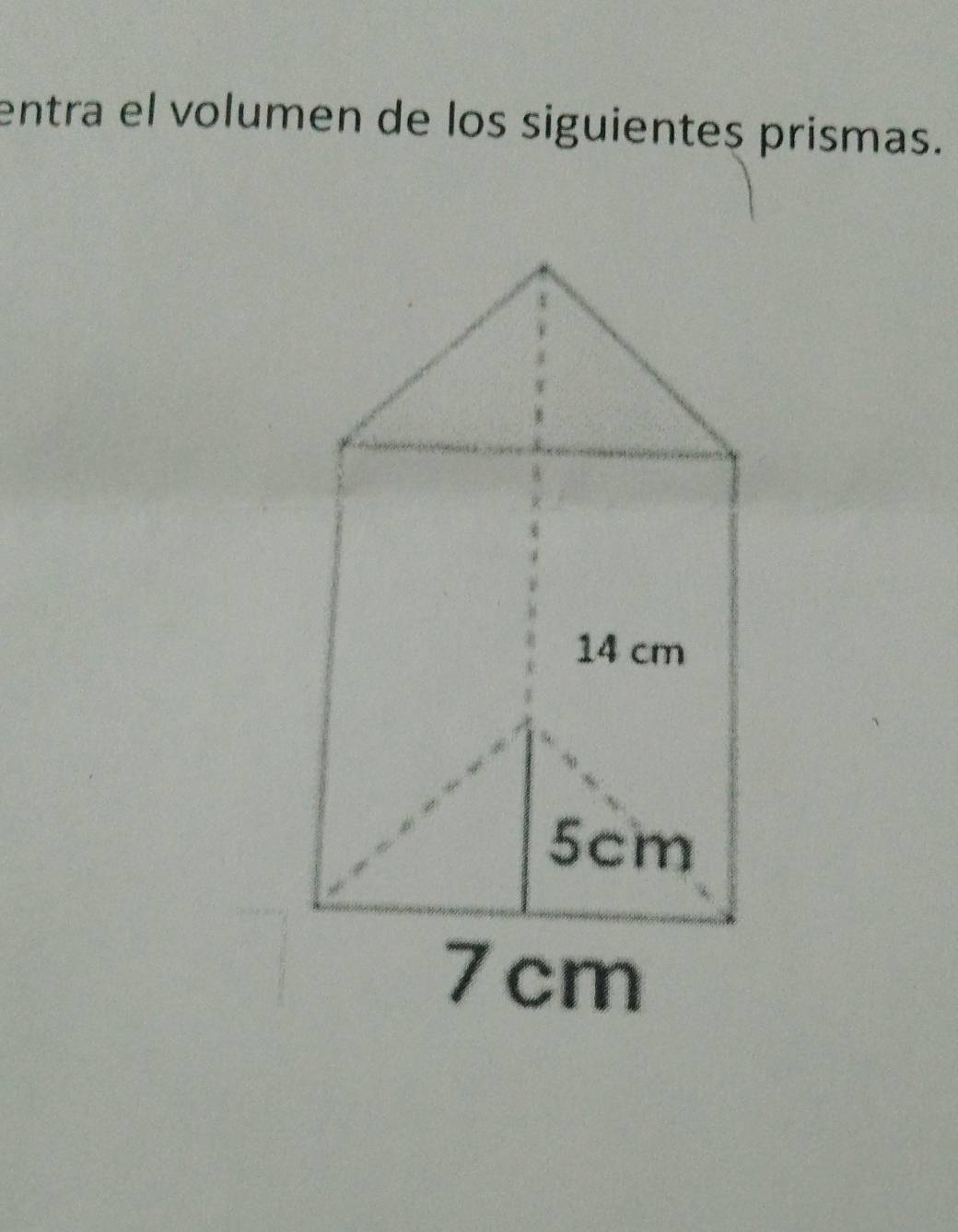 entra el volumen de los siguientes prismas.