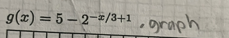 g(x)=5-2^(-x/3+1)