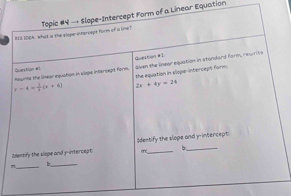 inear Equation