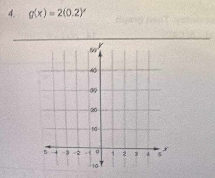 g(x)=2(0.2)^x