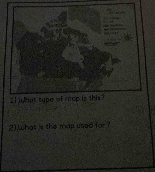 What is the map used for?