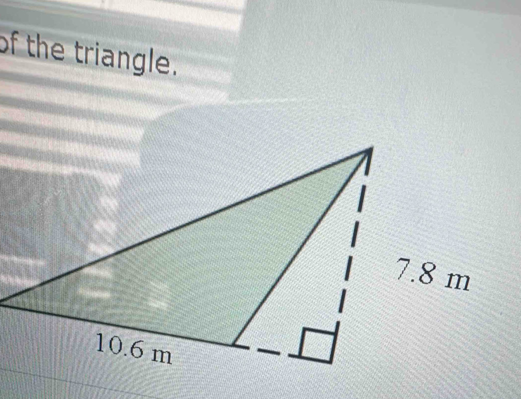 of the triangle.