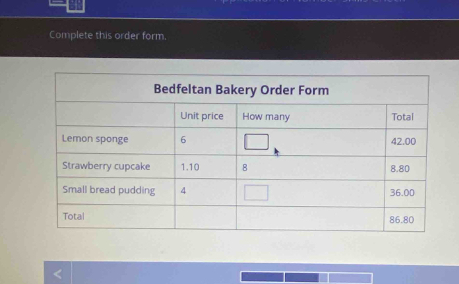 Complete this order form.