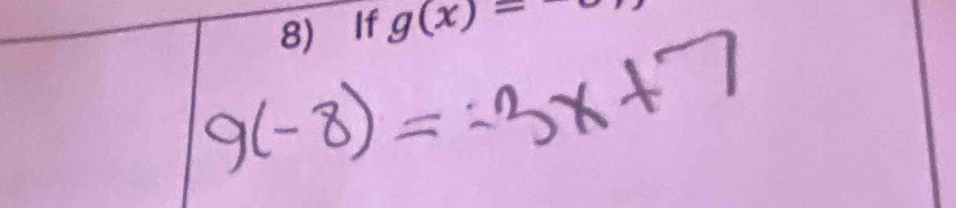 If g(x)=