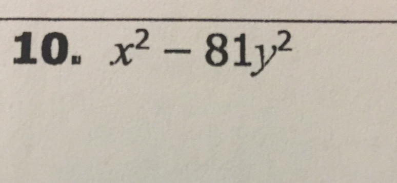 x^2-81y^2